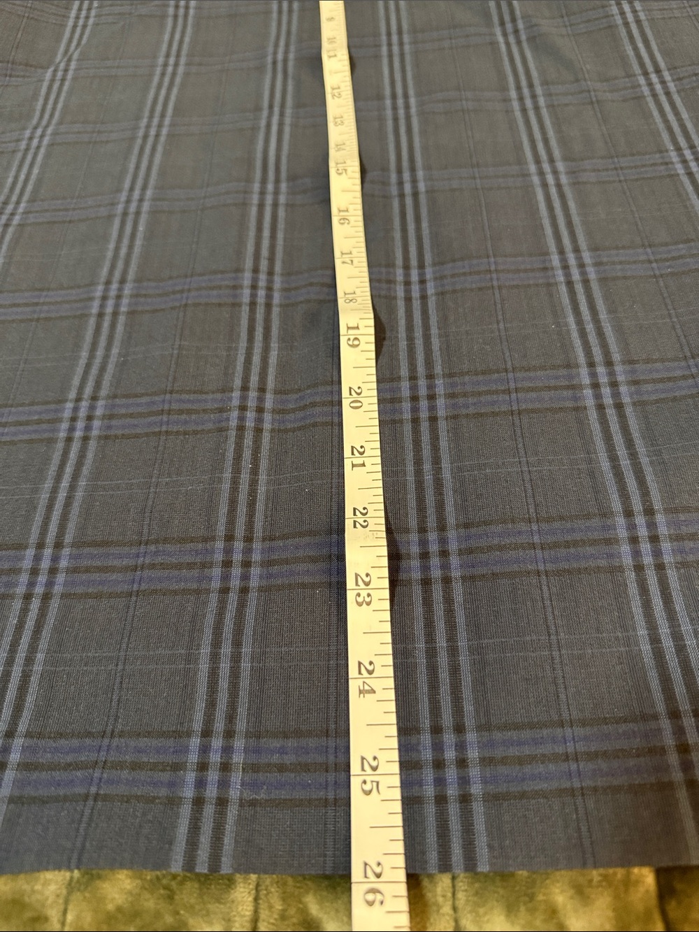 Banana Republic Navy Plaid Pencil Skirt - Picture 14 of 14